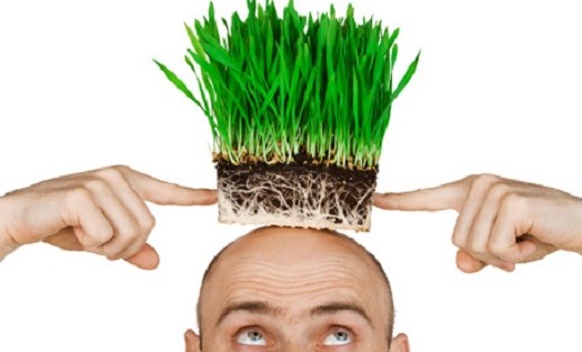 green hair